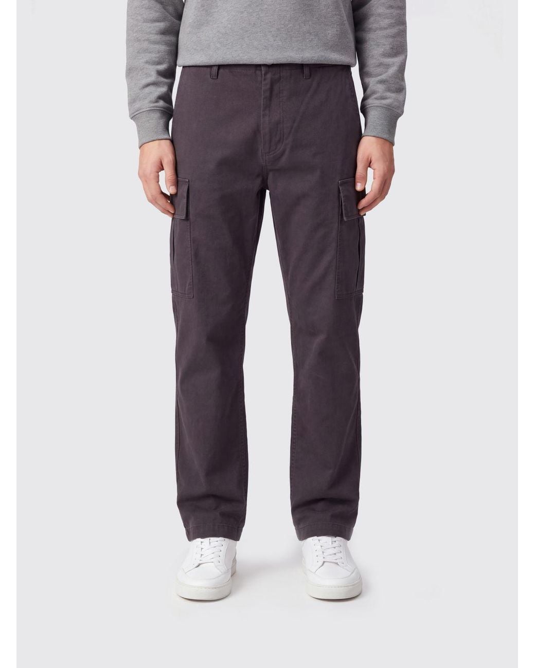 Burberry Blue Straight-Leg Cargo Trousers for men