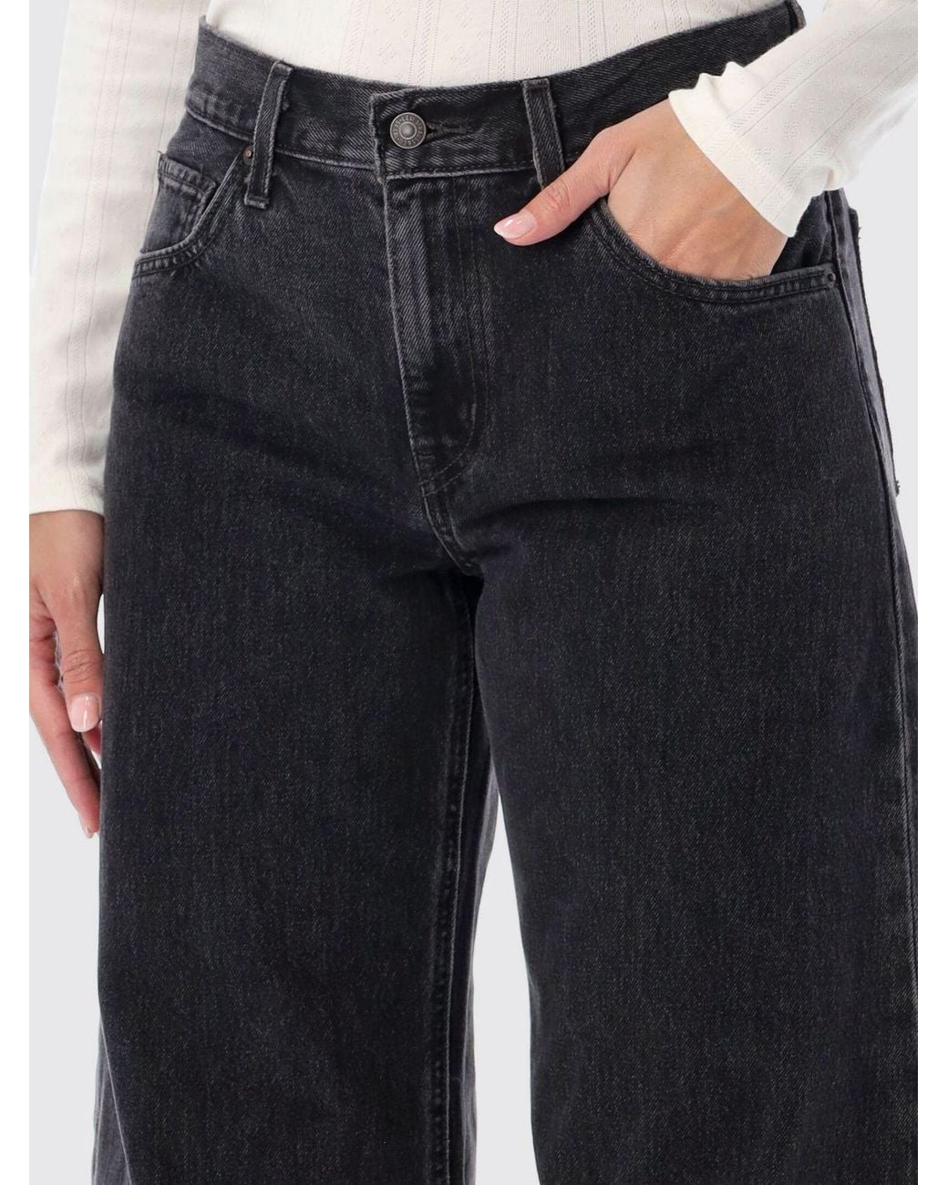 Levi's Blue High-Waisted Baggy Wide Leg Jeans