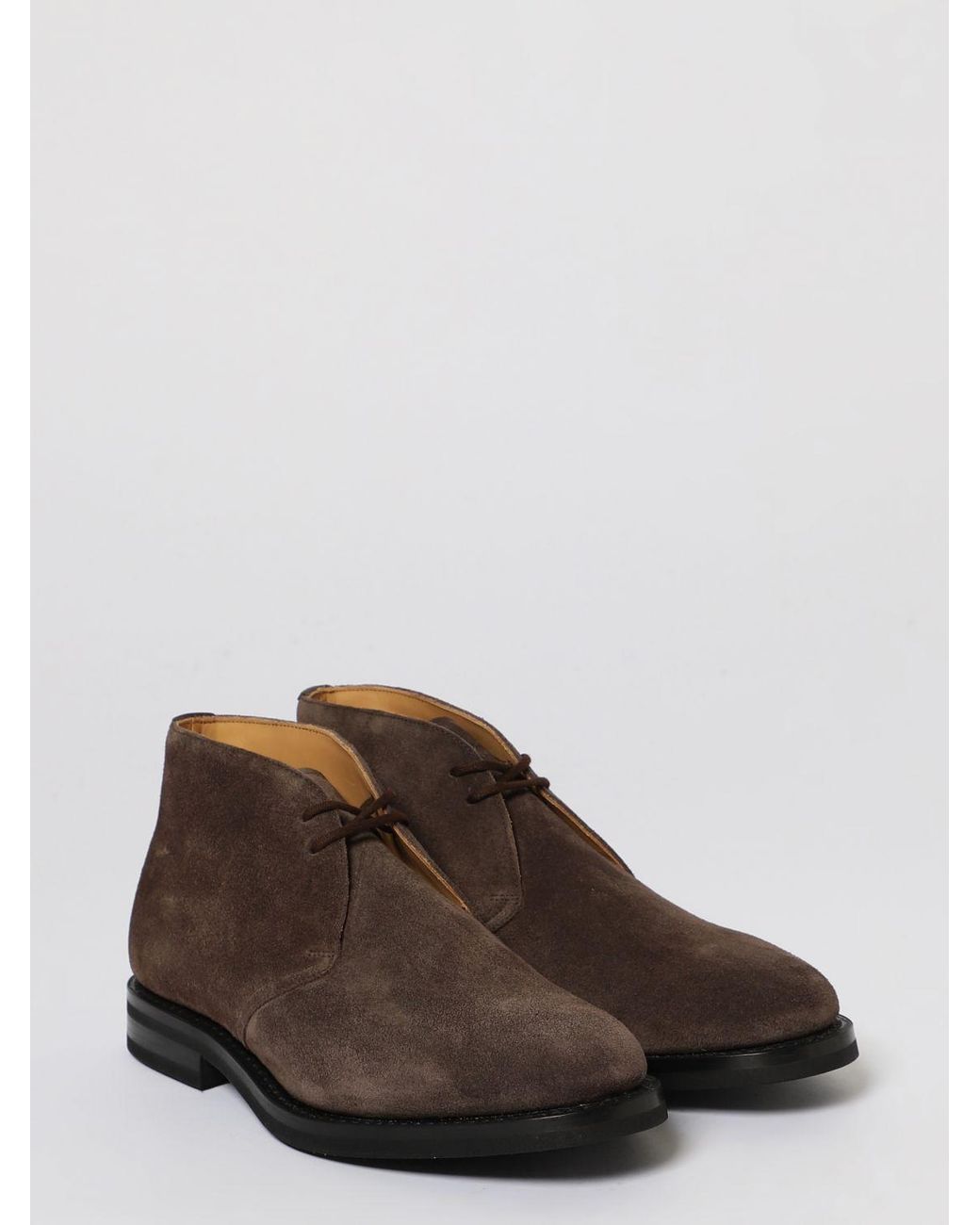 Church's Brown Suede Desert Boots for men