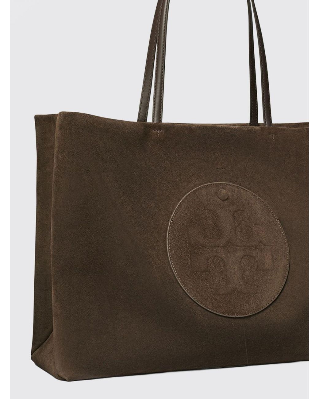 Tory Burch Brown Ella Suede Tote Bag