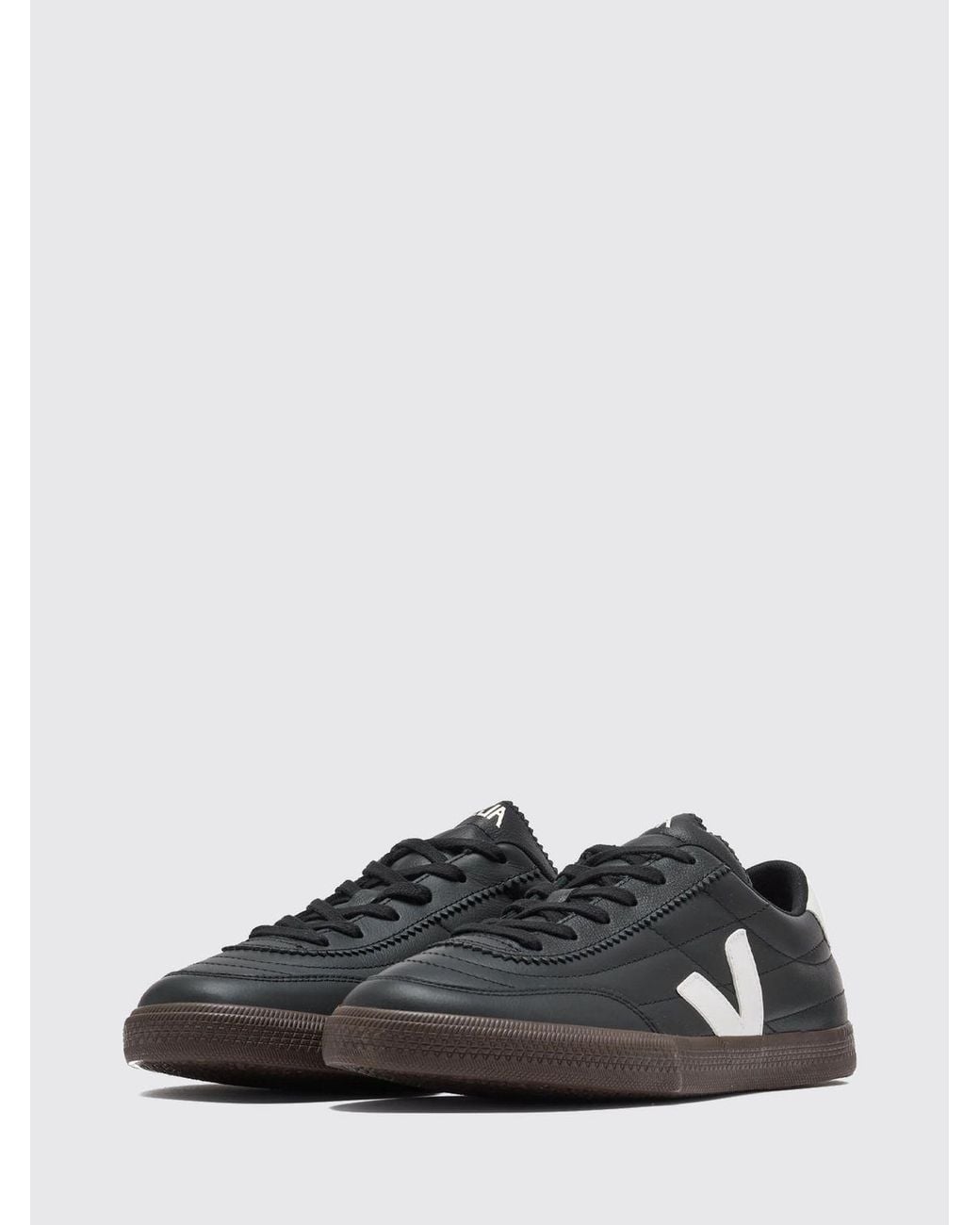 Veja White Panenka Low-Top O.T. Leather Sneakers With Contrast Logo for men