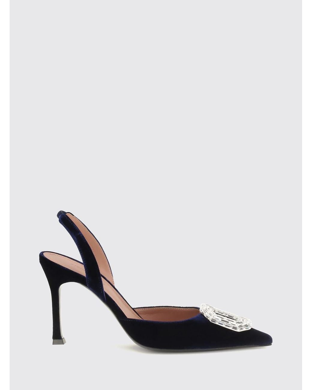 AMINA MUADDI Blue Heeled Sandal