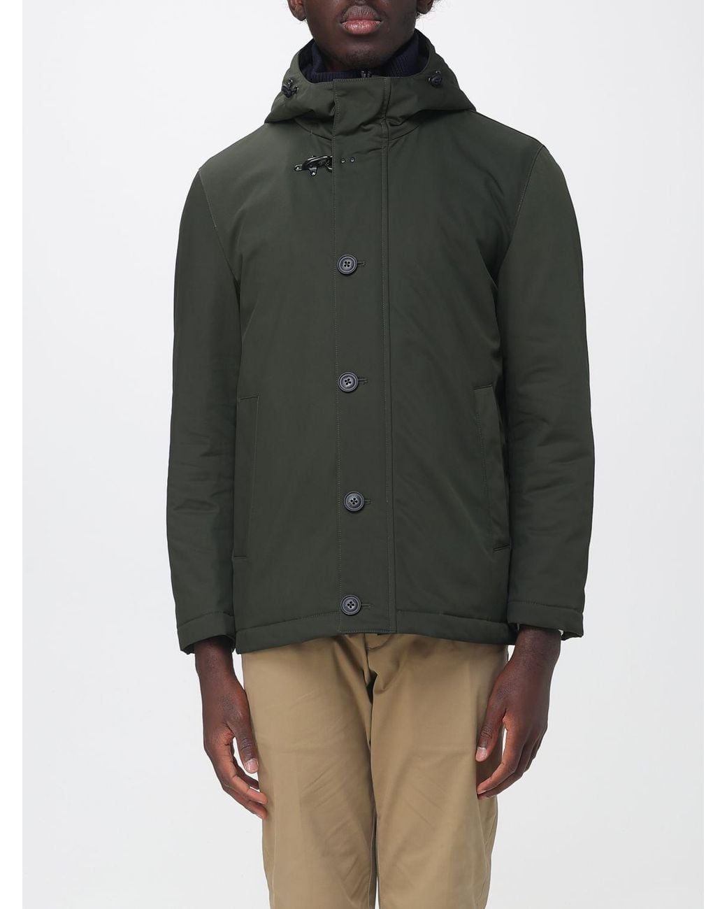 Fay Gray Waterproof Parka With Padded Hood And Iconic Toggles for men