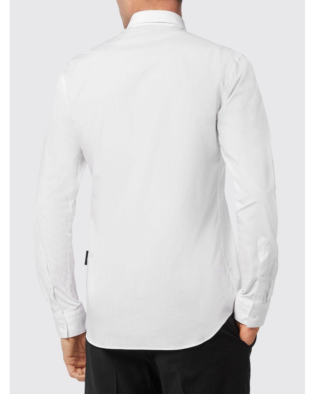 Philipp Plein White Classic Cotton Poplin Shirt for men