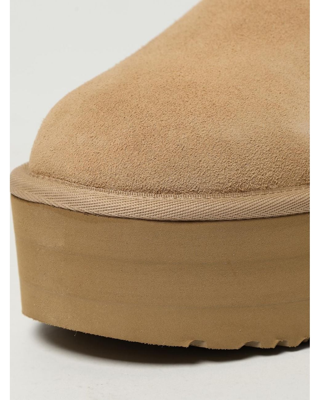 Botines Planos Mujer Ugg de color Natural
