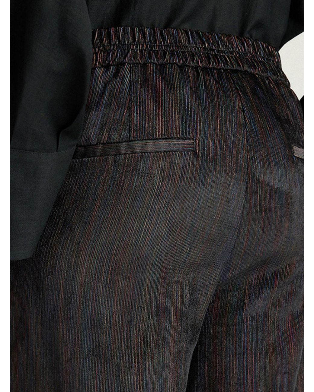 Momoní Black MomonÌ Frost High-Waisted Straight Wide Leg Trousers