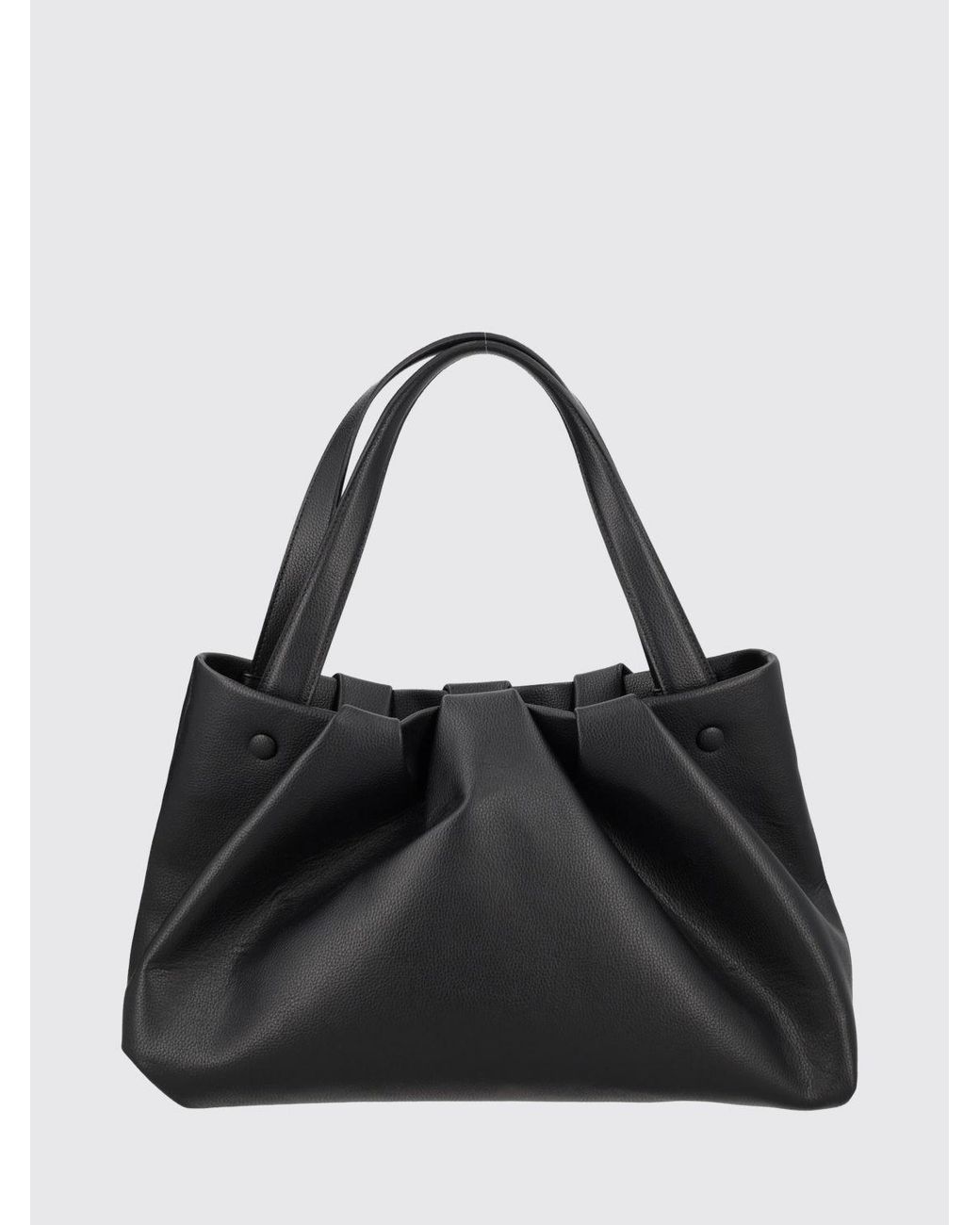 THEMOIRÈ Black ThemoirÈ Draped Vegan Leather Shoulder Bag With Removable Strap