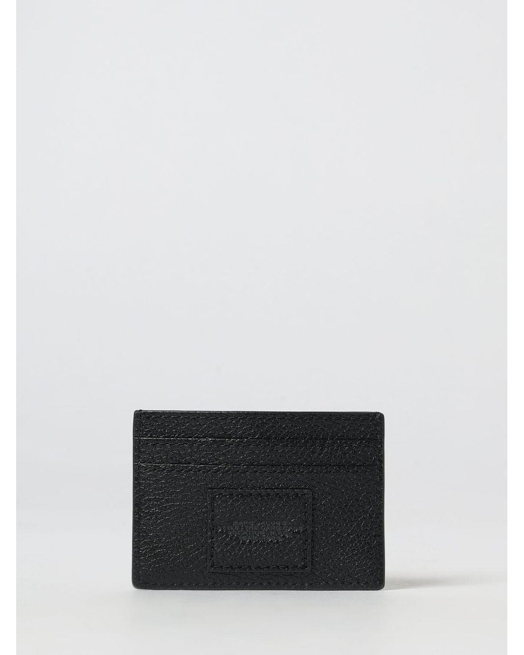 Marc Jacobs White The Card Case Grained Leather Card Holder