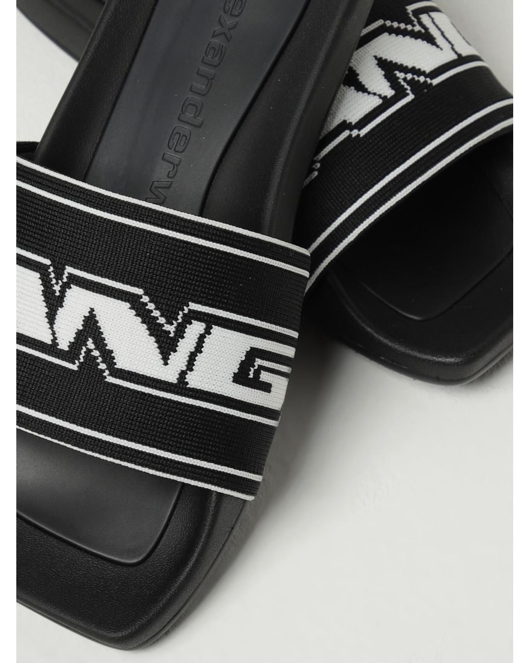 Alexander Wang Black Slide Sandals