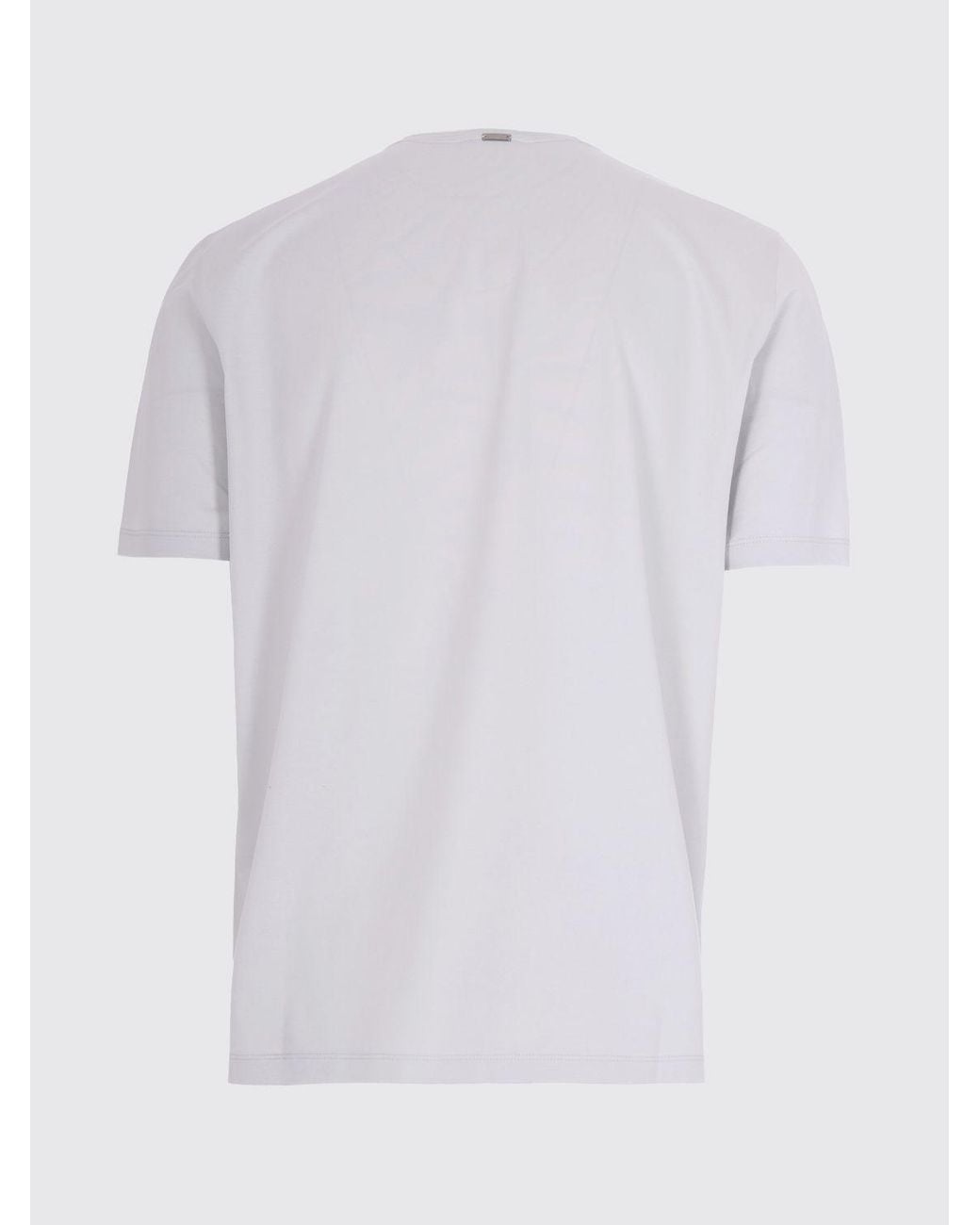 Herno Basic Baumwoll-T-Shirt in White für Herren