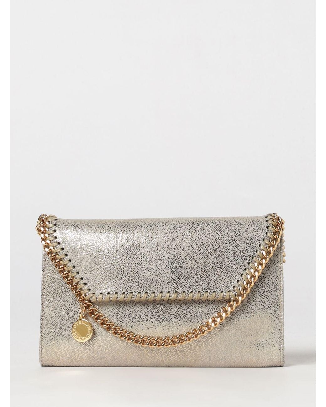 Stella McCartney Natural Falabella Mini Wallet On Chain Bag