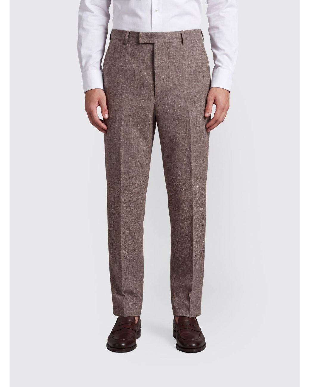 Valentino Garavani Gray Slim Fit Tailored Wool Blend Trousers for men