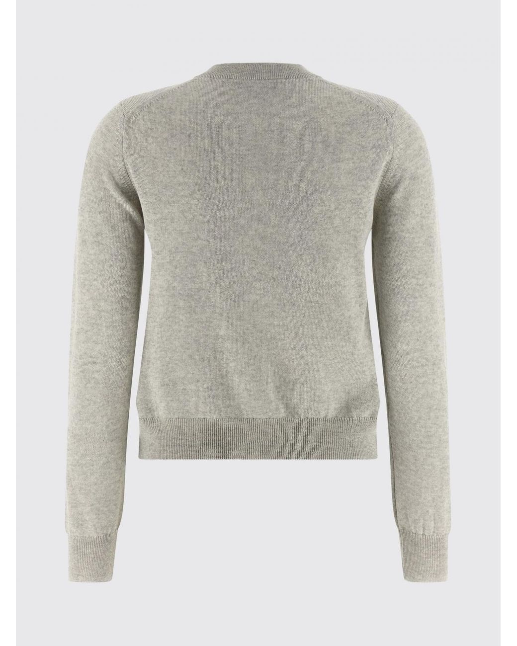 Maison Kitsuné Gray Maison KitsunÉ Crew Neck Cardigan