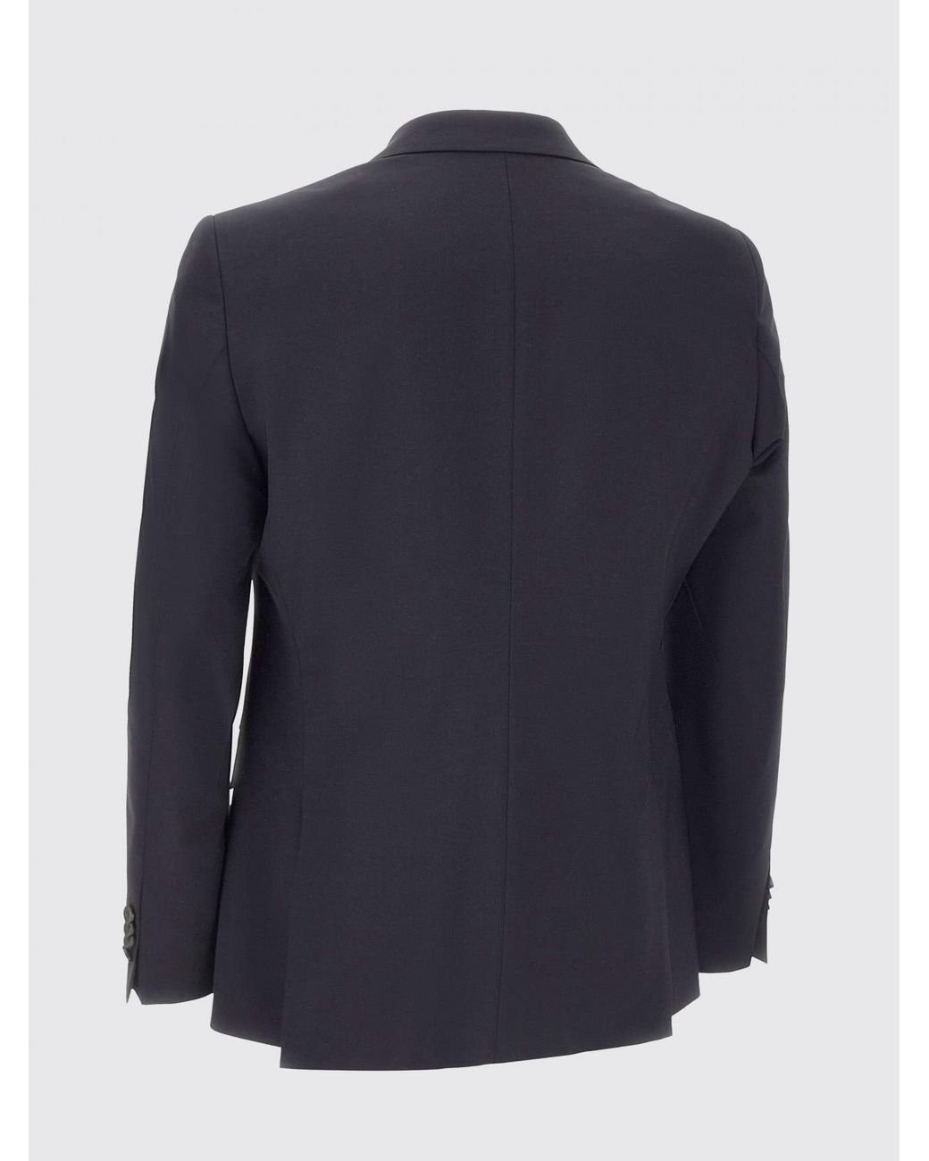 Boss Blue Single-Breasted Virgin Wool Blend Blazer for men