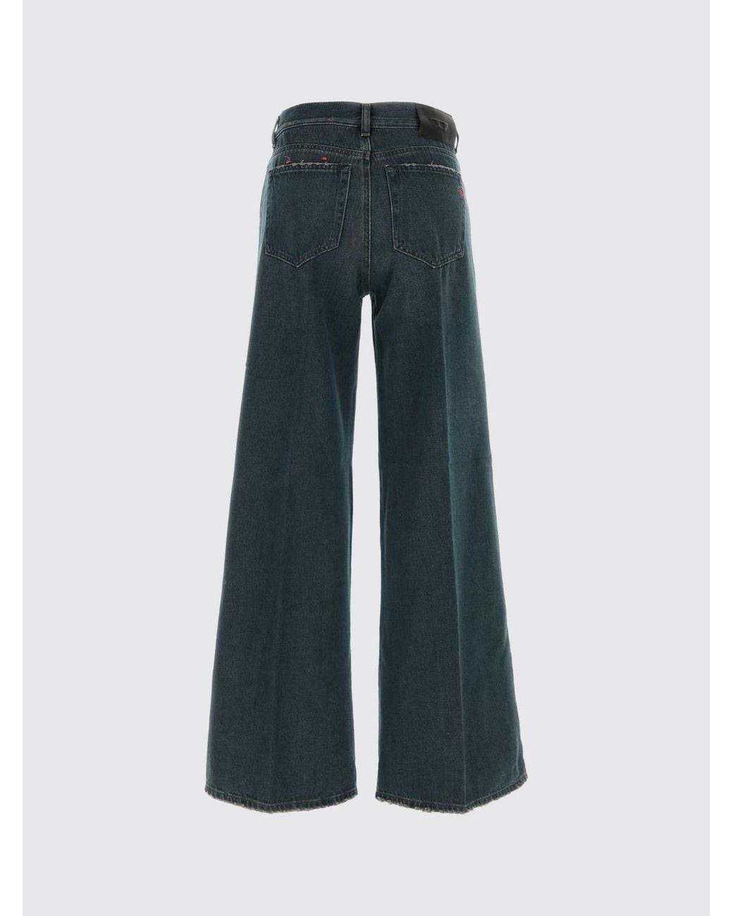 DIESEL Blue D-Akemi High-Waisted Wide-Leg Jeans