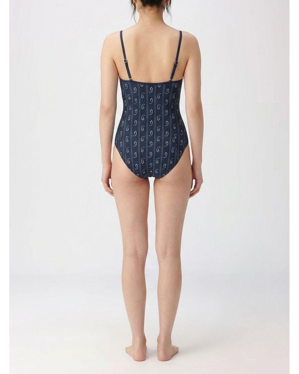 Tory Burch Blue Floral Swimsuit