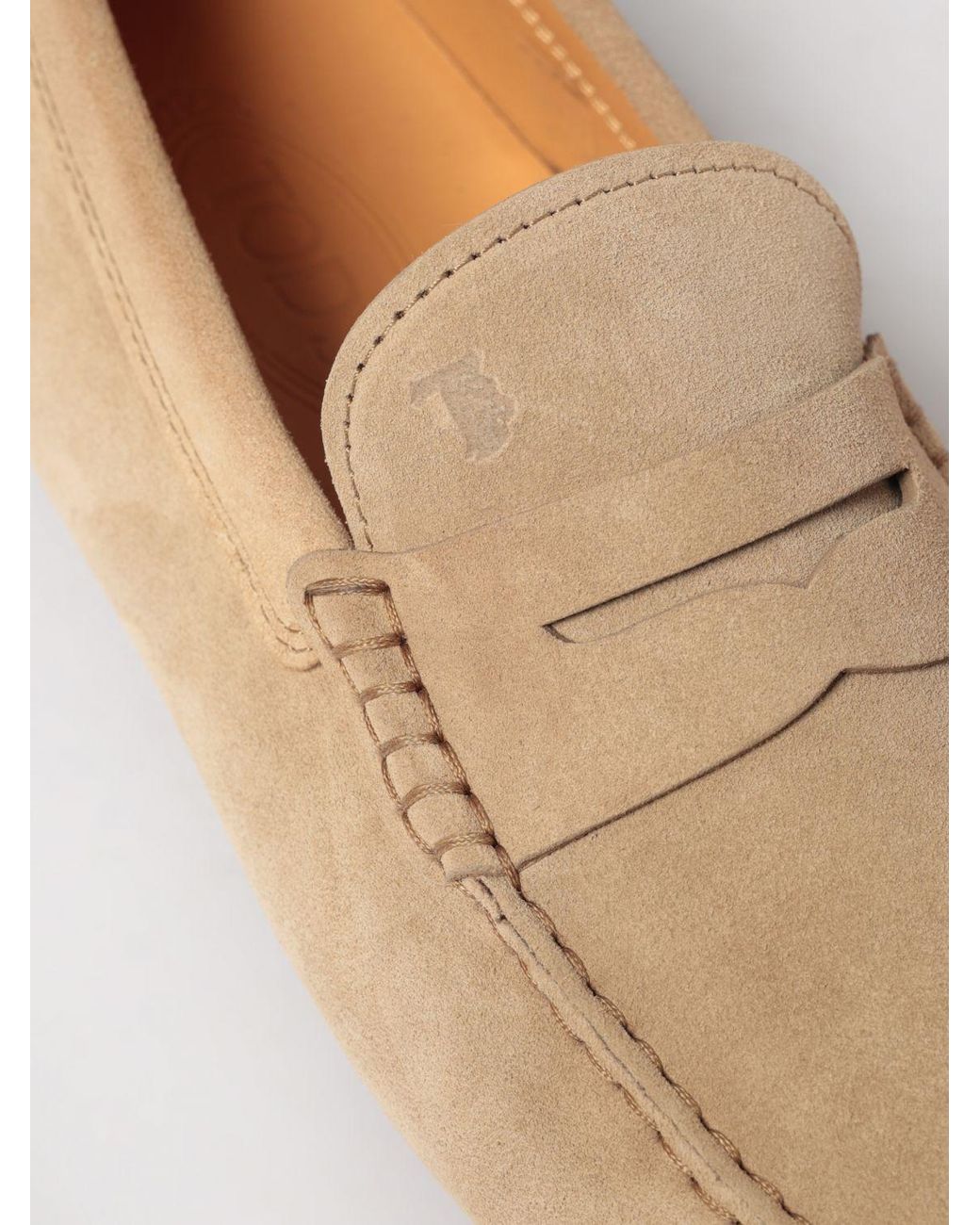 Tod's Natural Suede Loafers for men