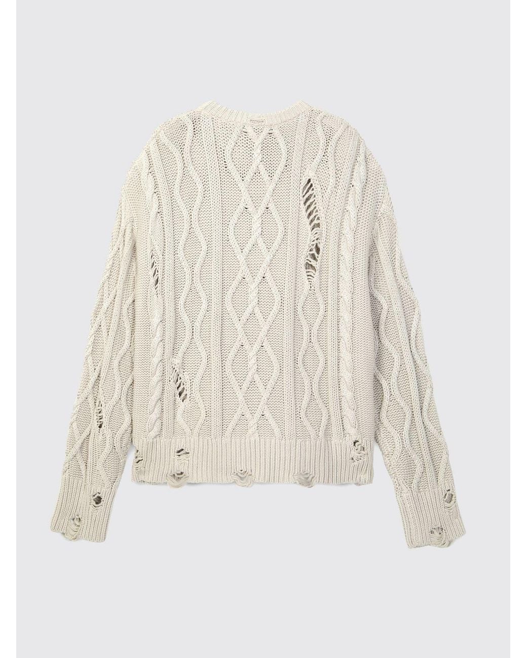 CAMPERLAB White Cotton Crewneck Sweater With Ribbed Cuffs And Hem for men