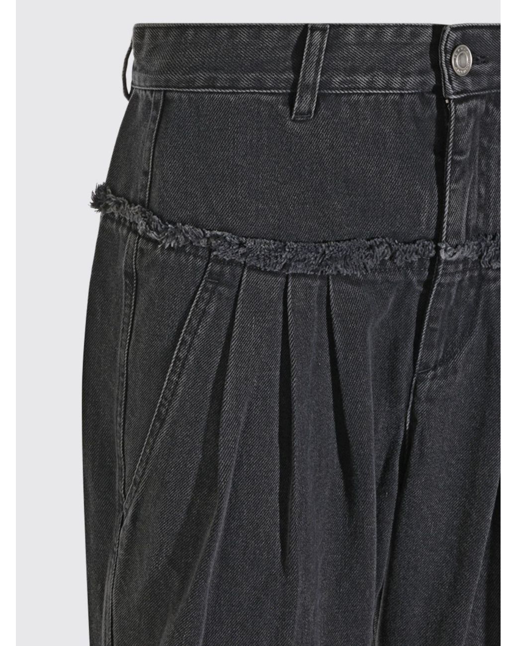 Isabel Marant Blue Iniza High-Waisted Wide-Leg Denim Jeans