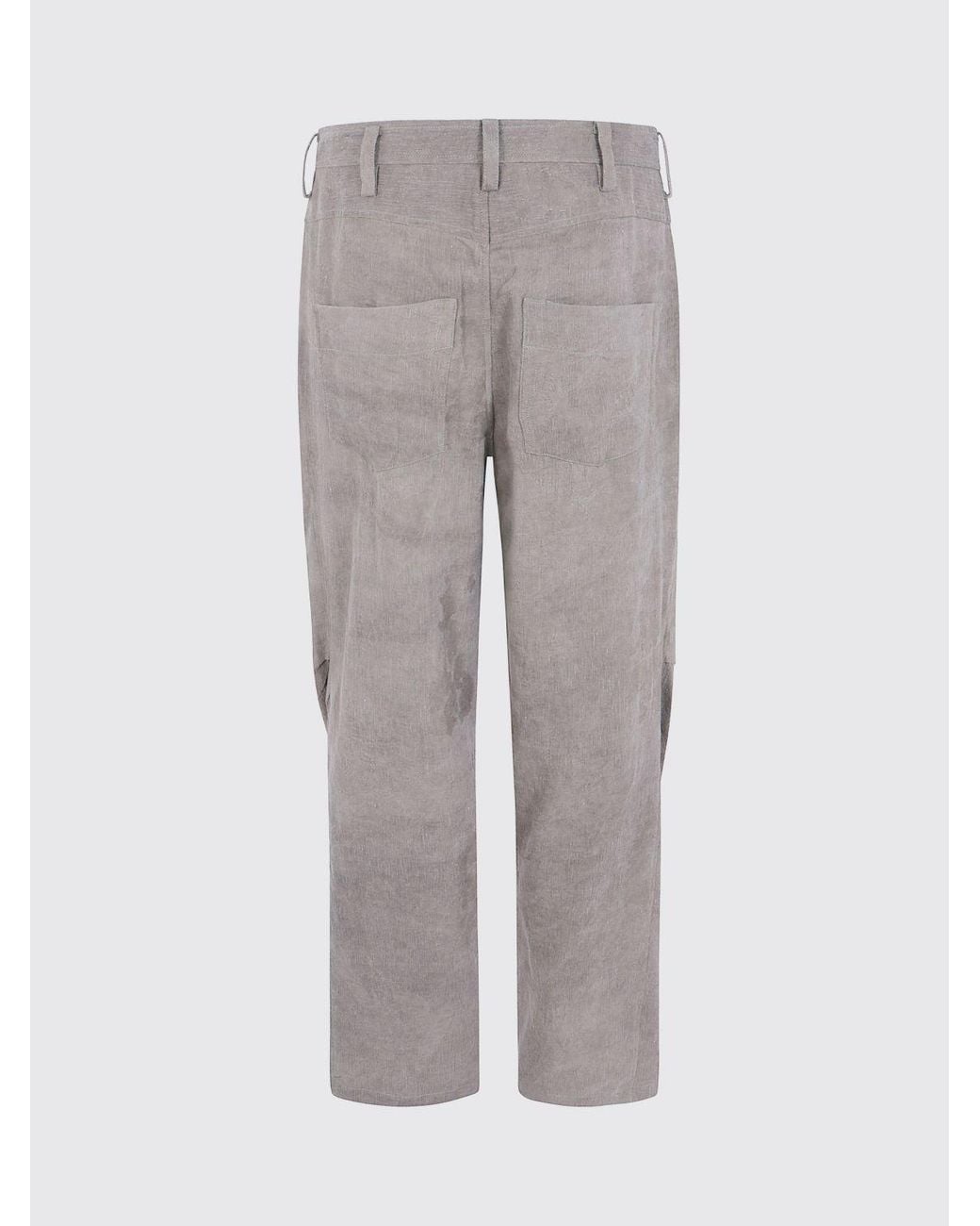 Ziggy Chen Gray Wide-Leg Five-Pocket Jeans for men