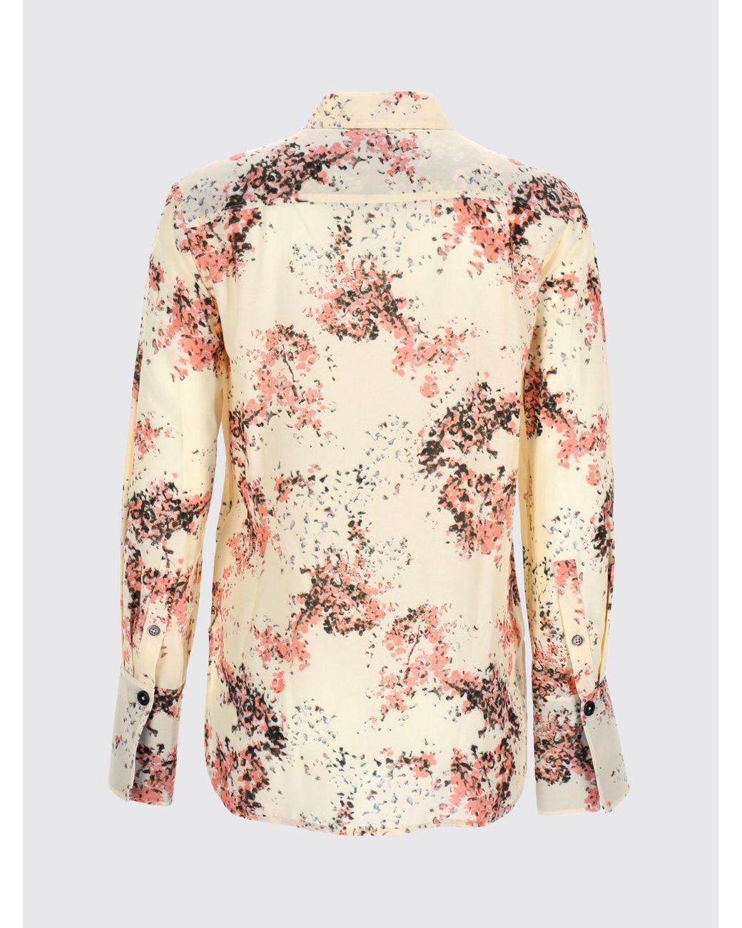 Paul Smith Natural Viscose Shirt With Floral Print