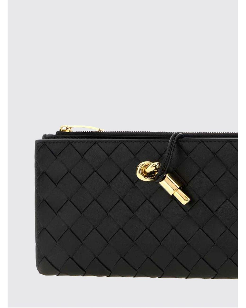 Bottega Veneta Black Andiamo Intrecciato Nappa Continental Wallet
