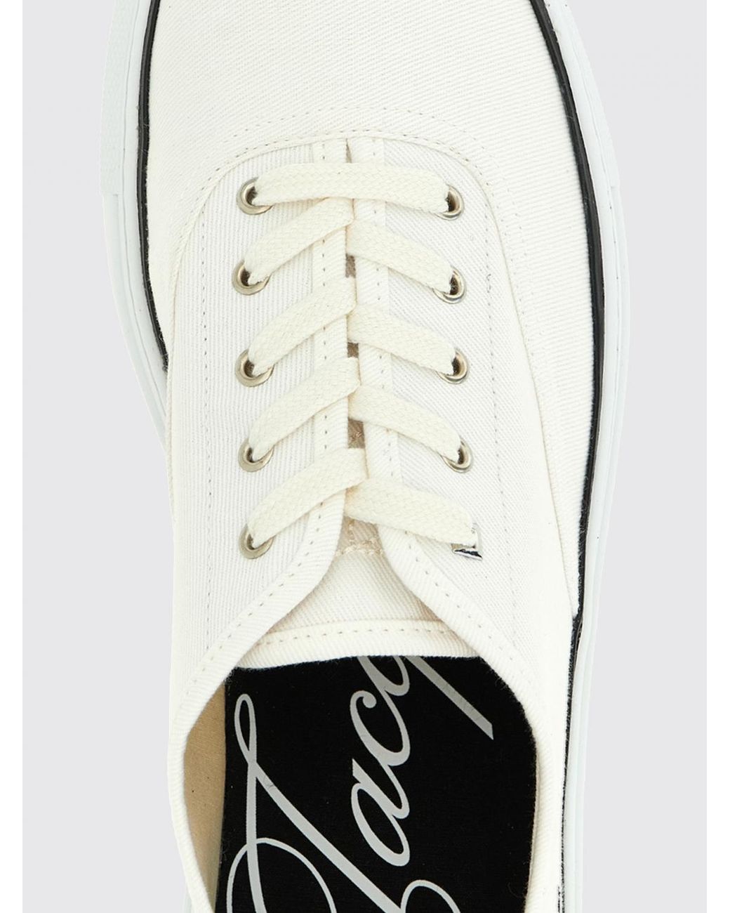 Jacquemus White Les Fefe Cotton Canvas Sneakers for men