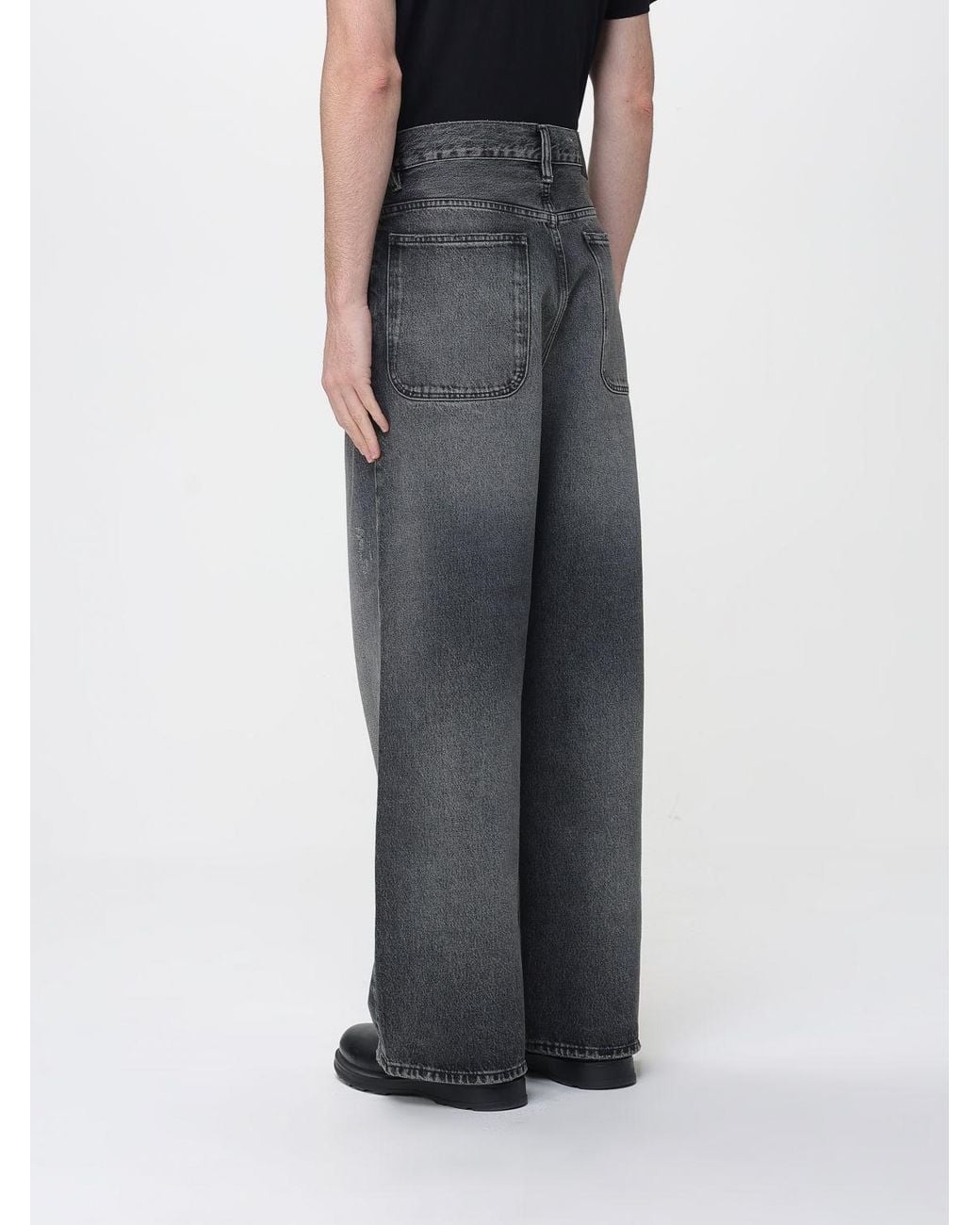 sunflower Black Wide Leg Denim Jeans for men