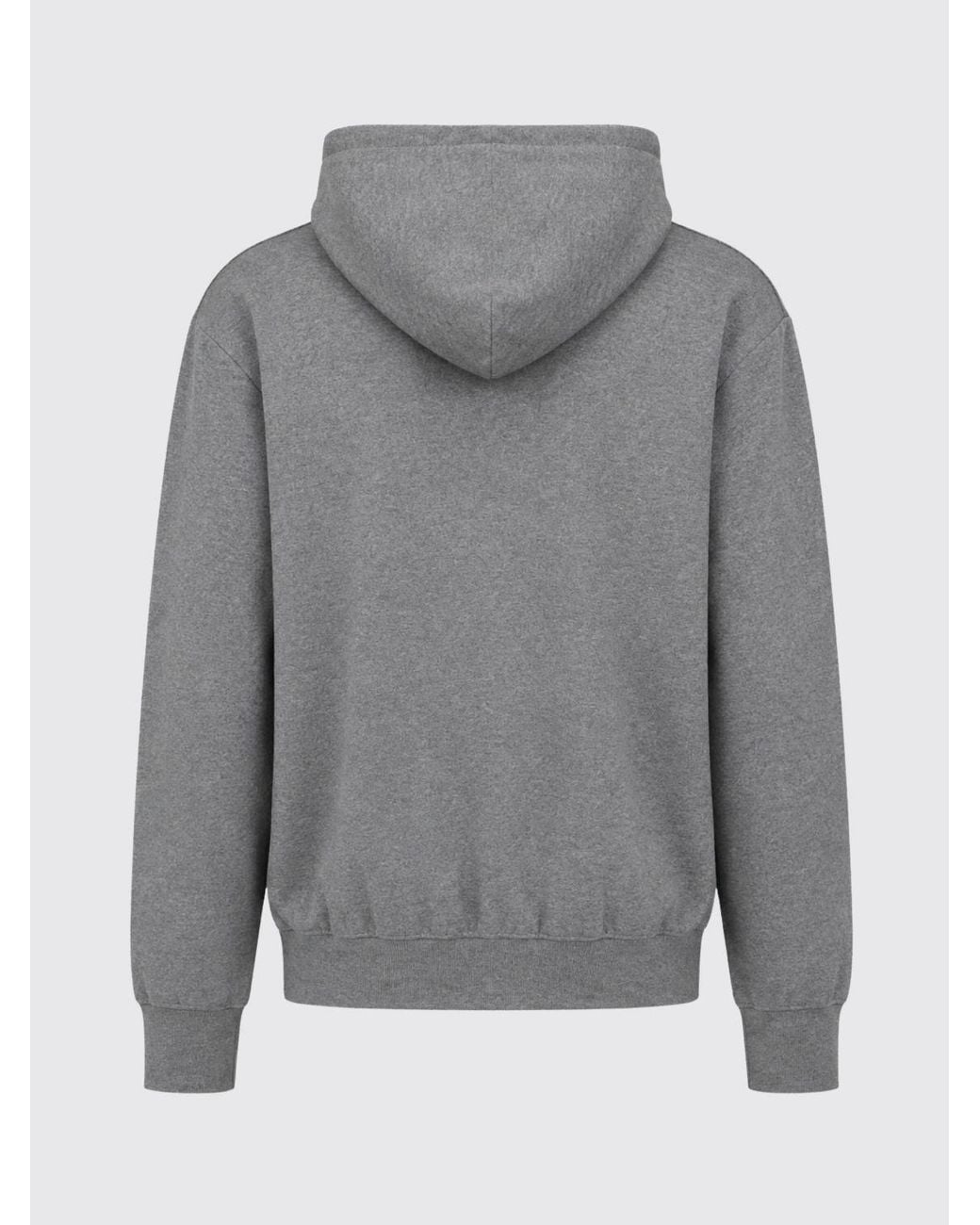 Polo Ralph Lauren Gray Cotton Hoodie With Embroidered Pony Logo for men