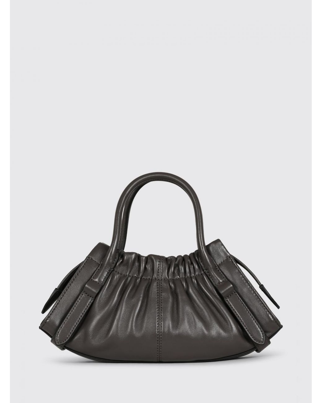 Marc Jacobs Black The Cristina Leather Handbag With Padlock And Removable Strap