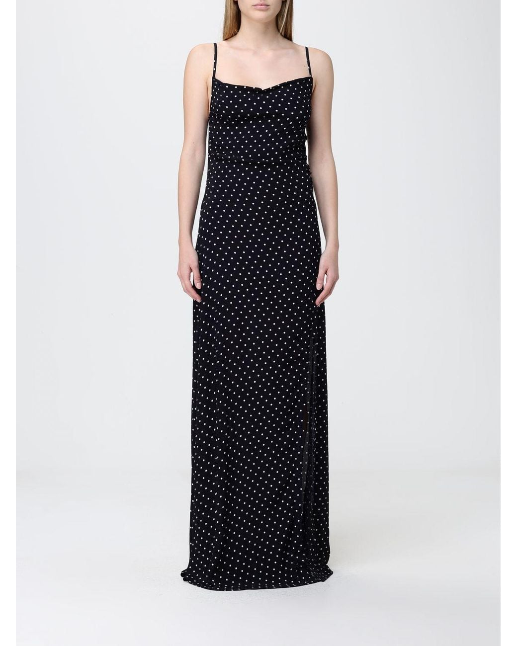 Mar De Margaritas Blue Printed Viscose Long Dress