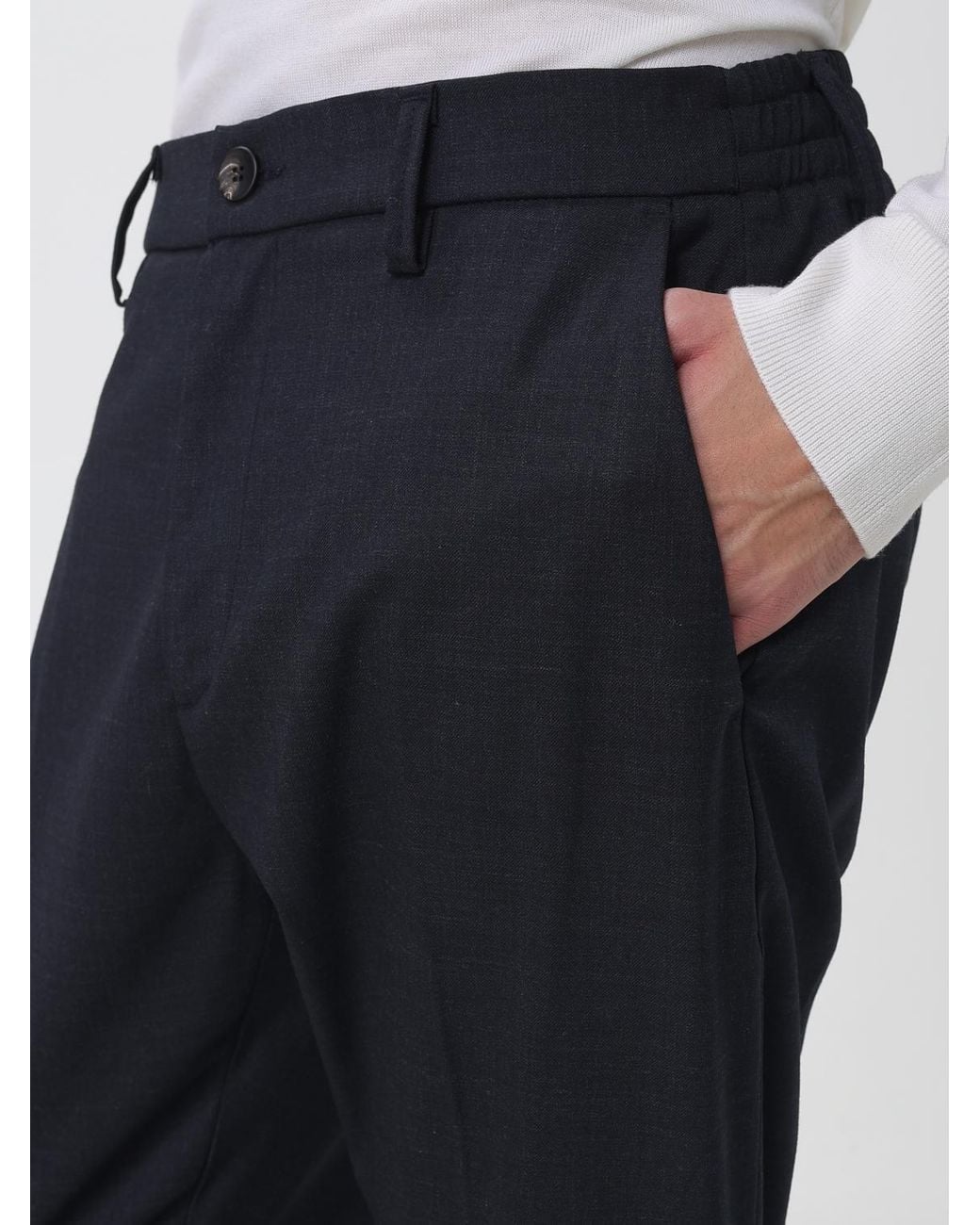Siviglia Blue Slim-Fit Chino Trousers for men