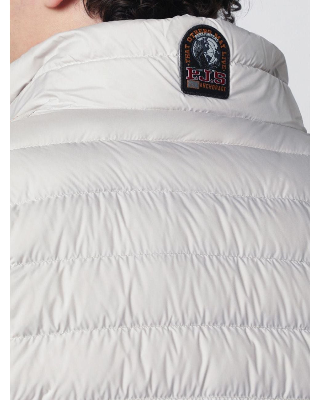 Parajumpers Gray Padded And Quilted Polyester Taffeta Vest for men