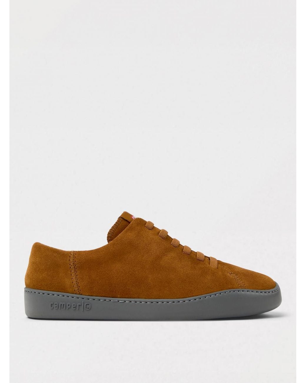 Camper Brown Peu Touring Suede Sneakers for men
