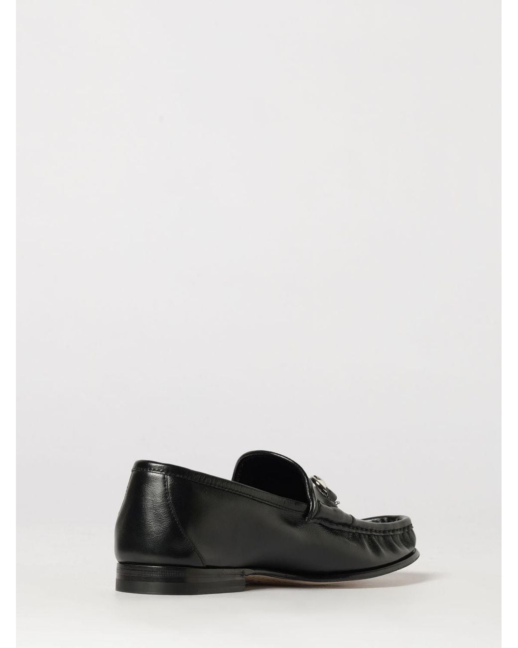 Gucci White Lugano Smooth Leather Loafers With-Tone Horsebit Detail for men