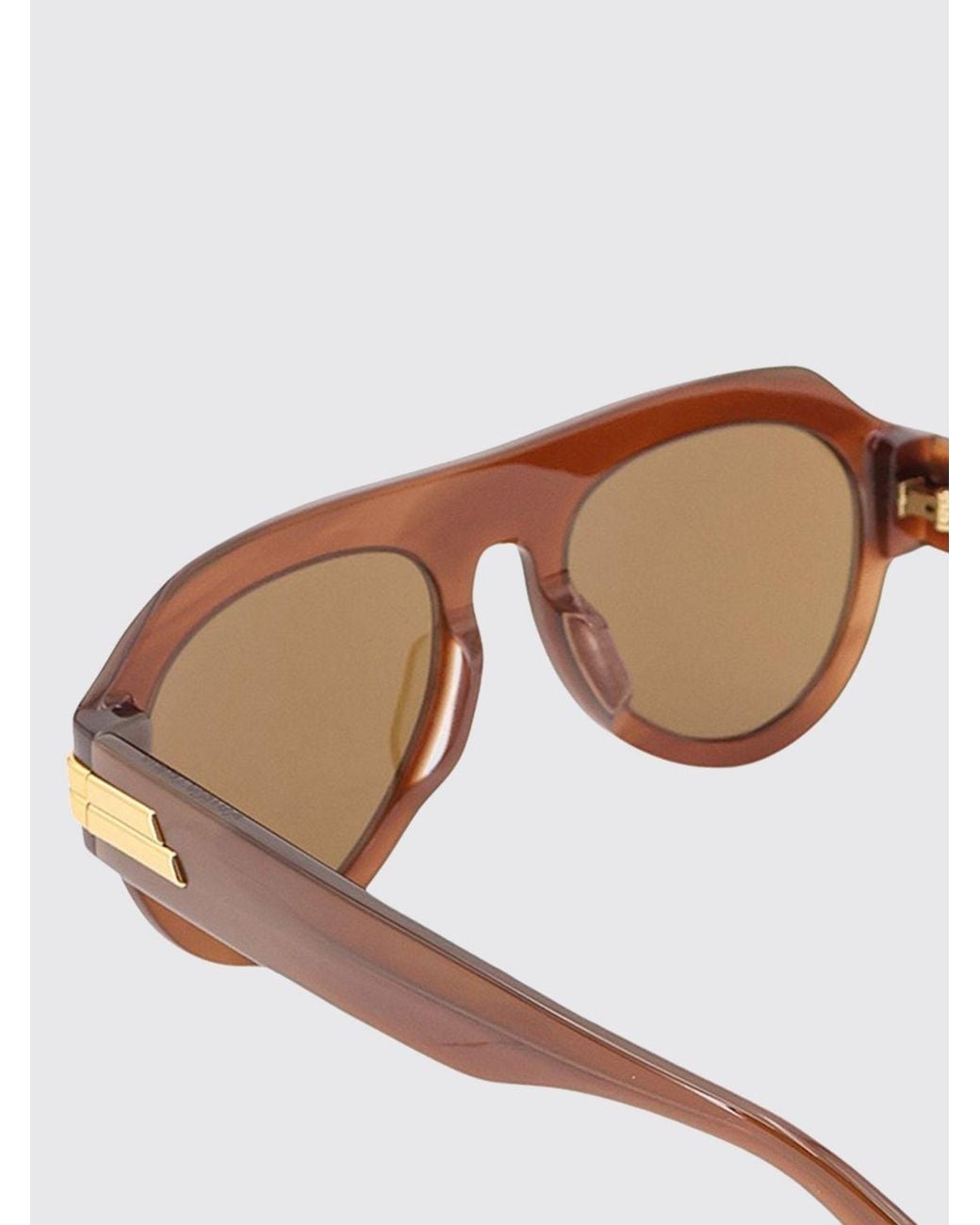 Bottega Veneta Multicolor Rounded Aviator Sunglasses