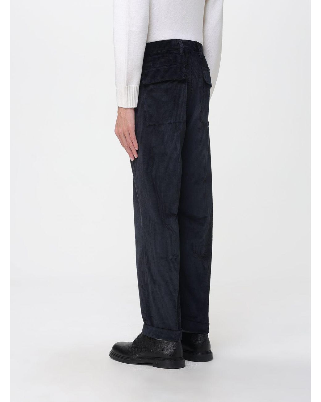 Paolo Pecora Blue Trousers for men