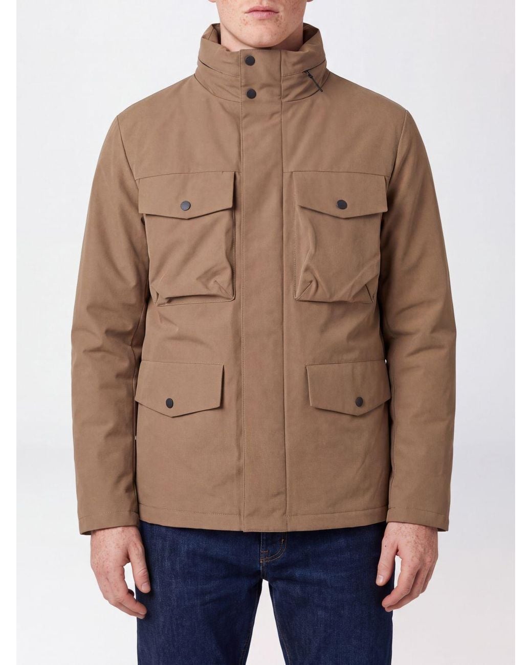 People Of Shibuya Natural Short Utility Parka for men
