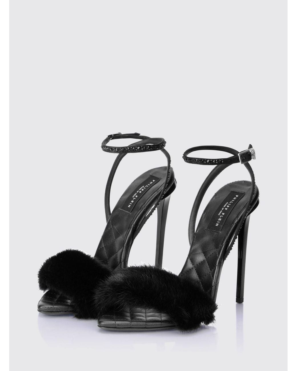 Philipp Plein Black Heeled Sandal
