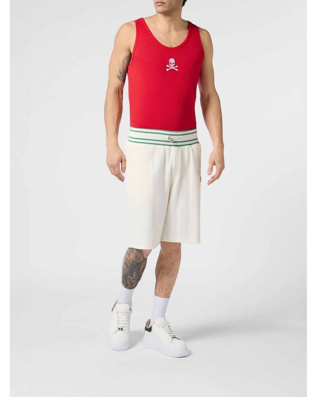 Philipp Plein White Shorts for men
