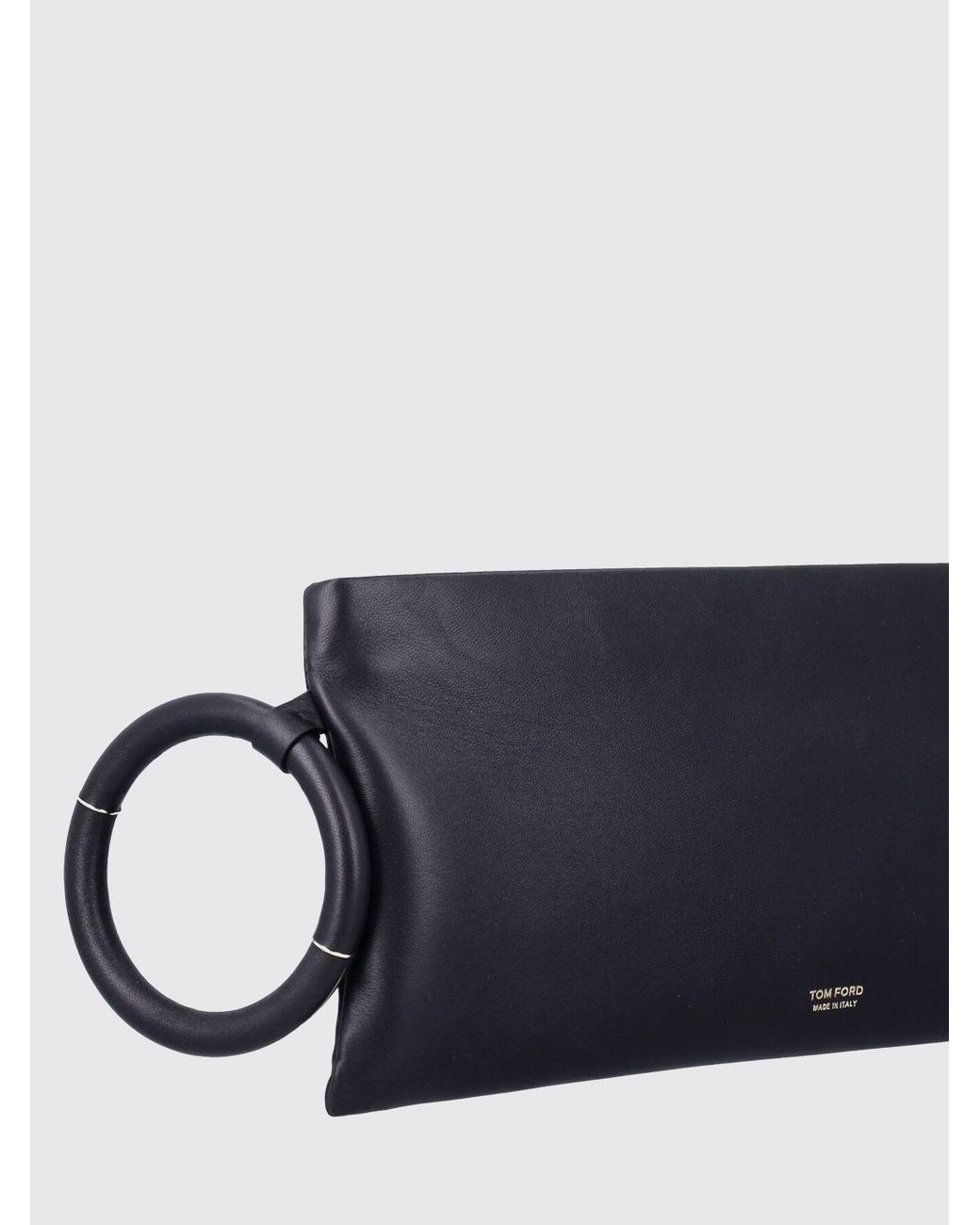 Tom Ford Black Aura Leather Clutch