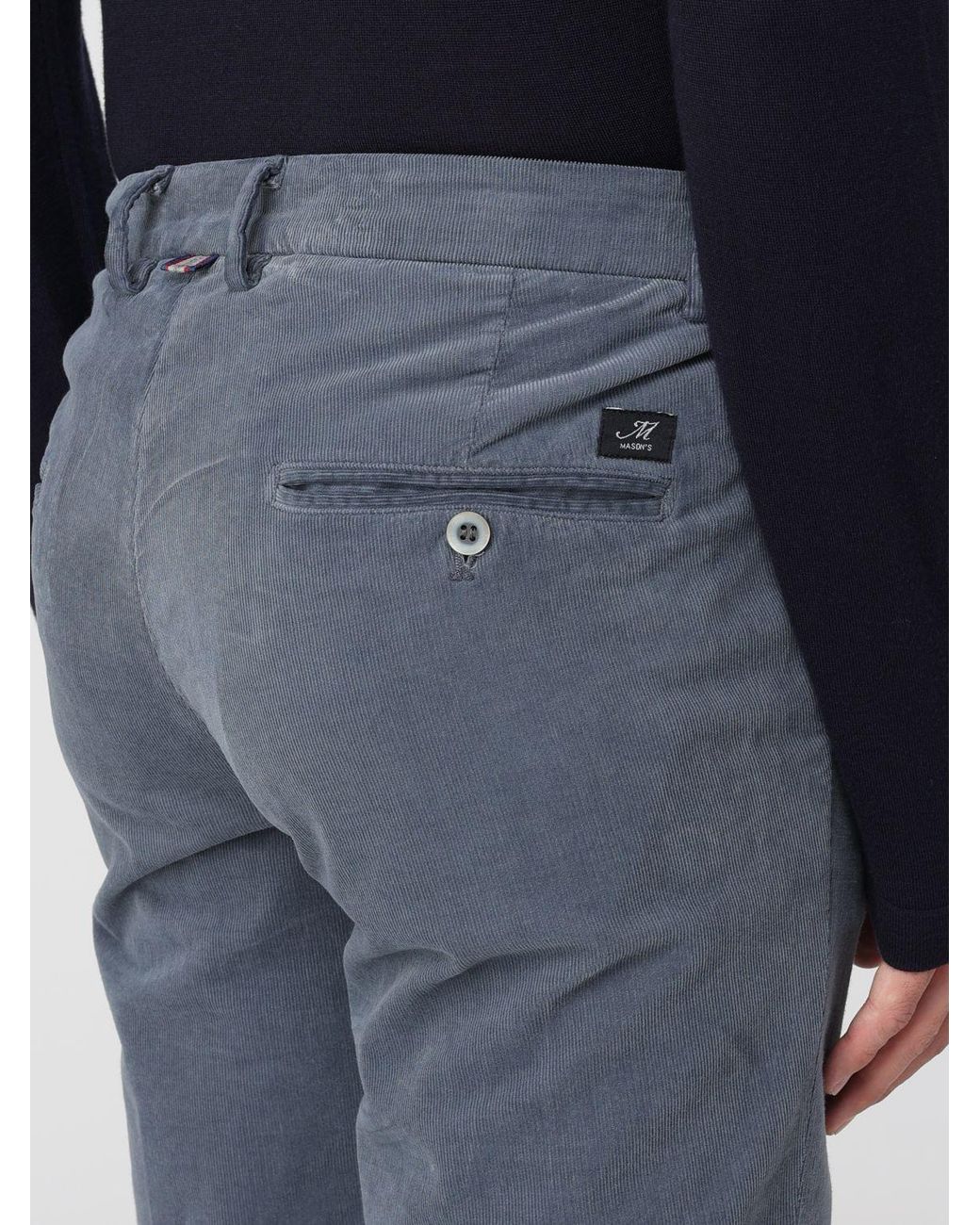 Mason's Blue Trousers for men