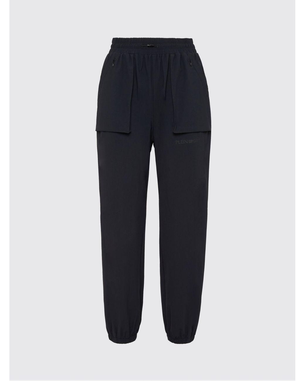 Philipp Plein Blue Technical Stretch Fabric Jogging Pants
