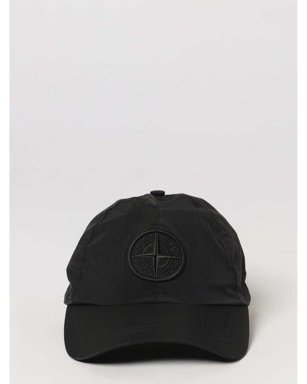 Stone Island Black Hat for men