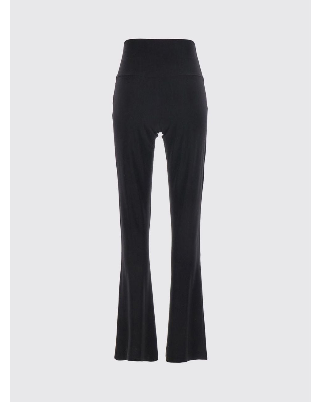 Norma Kamali Black High-Waisted Skinny Leggings