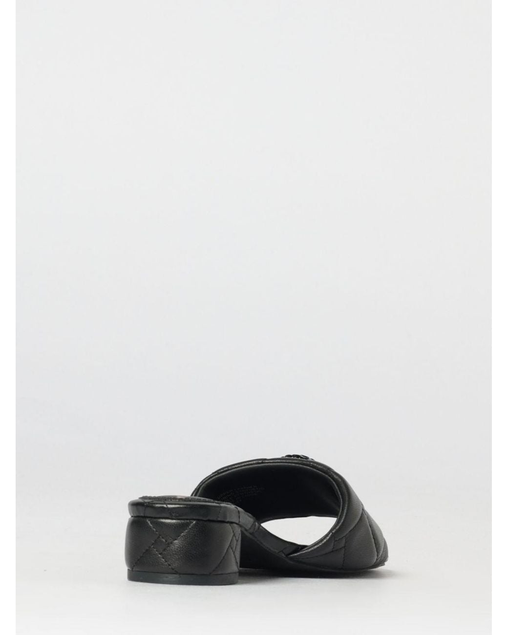 Kurt Geiger Black Kensington Quilted Leather Mules
