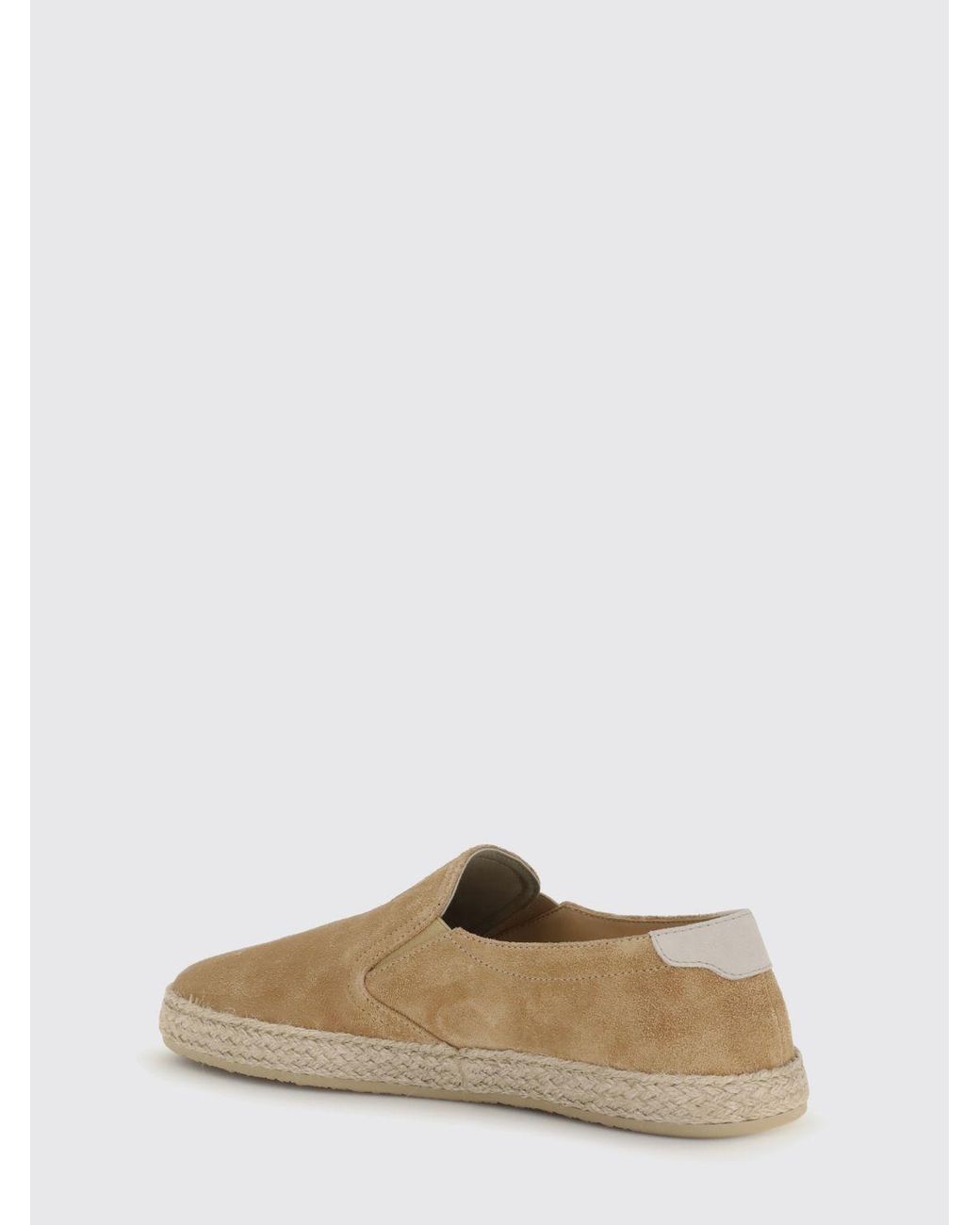Brunello Cucinelli White Suede Espadrilles for men