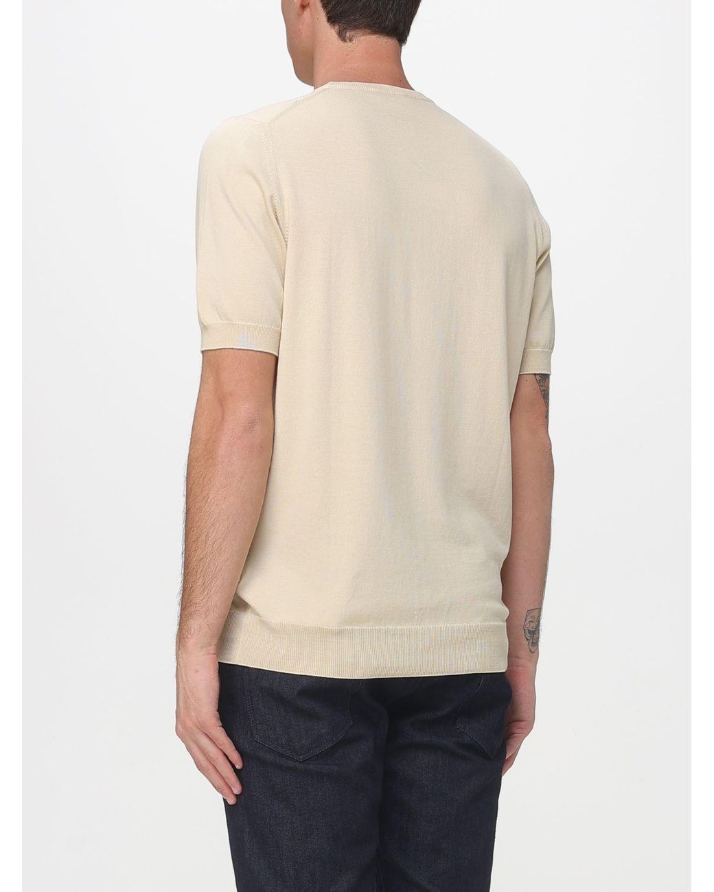 Pull Ras Du Cou En Coton Fay pour homme en coloris Natural