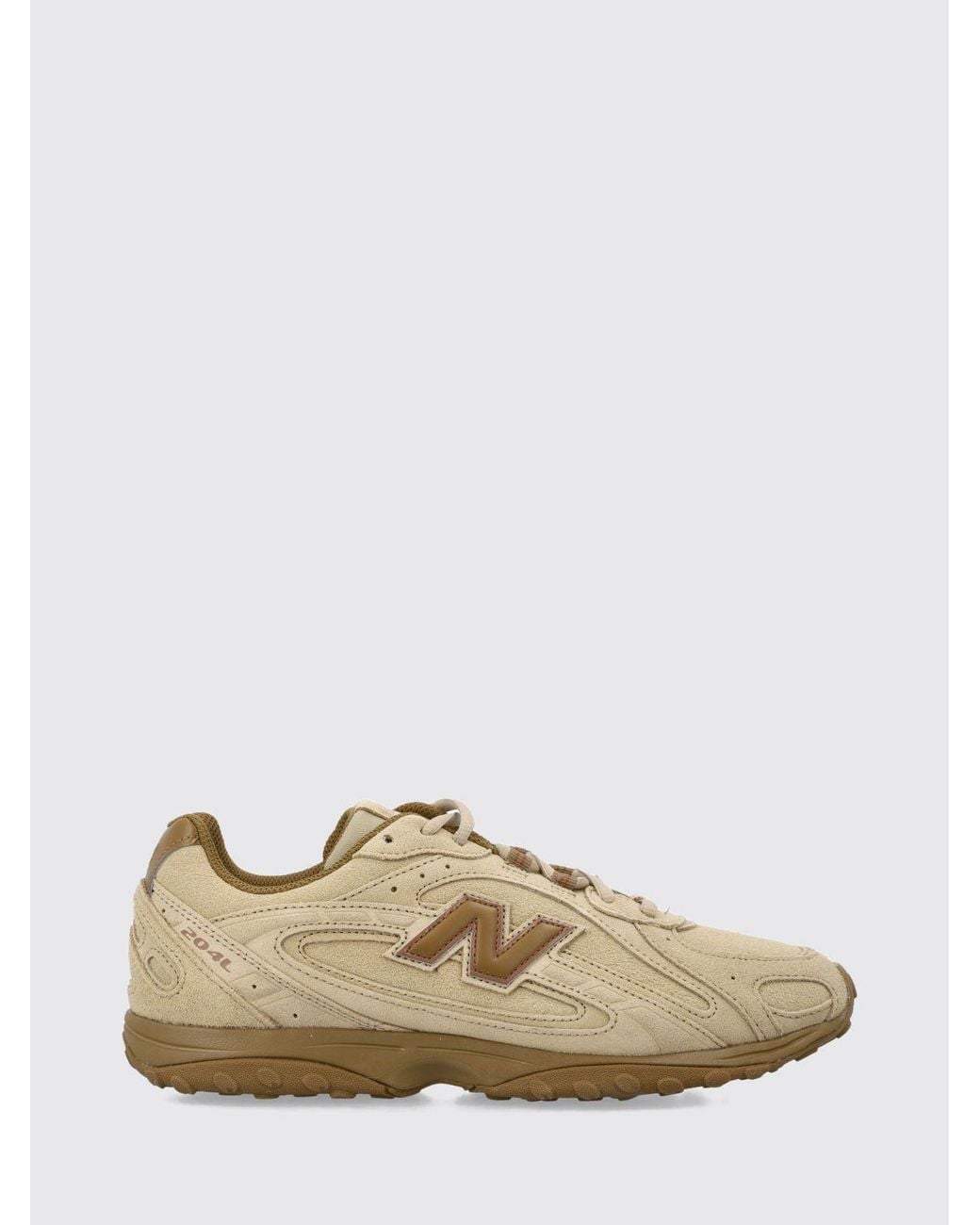 New Balance Natural 204L-Colored Suede Sneakers With Applied Logo for men