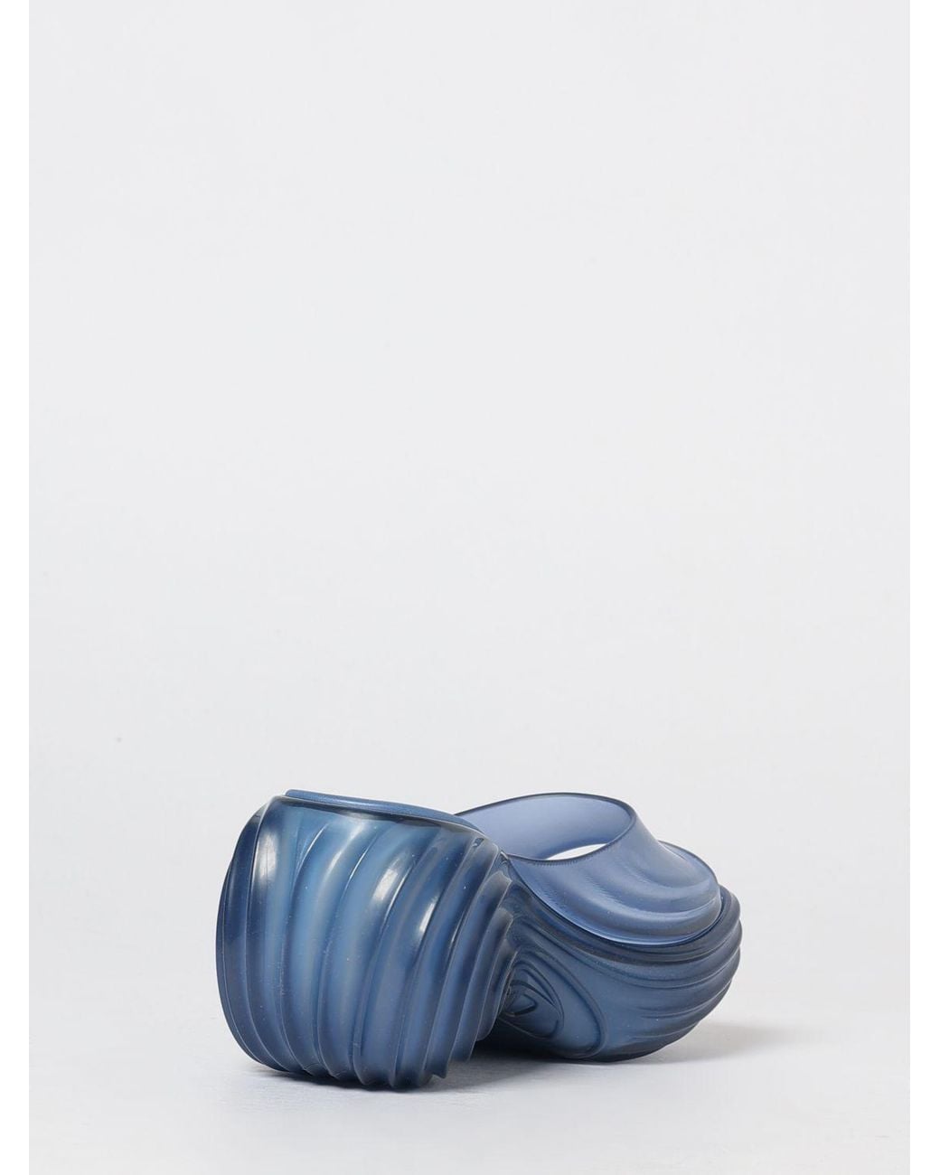 DIESEL Blue Quantum Wedge Sandals From The Collaboration